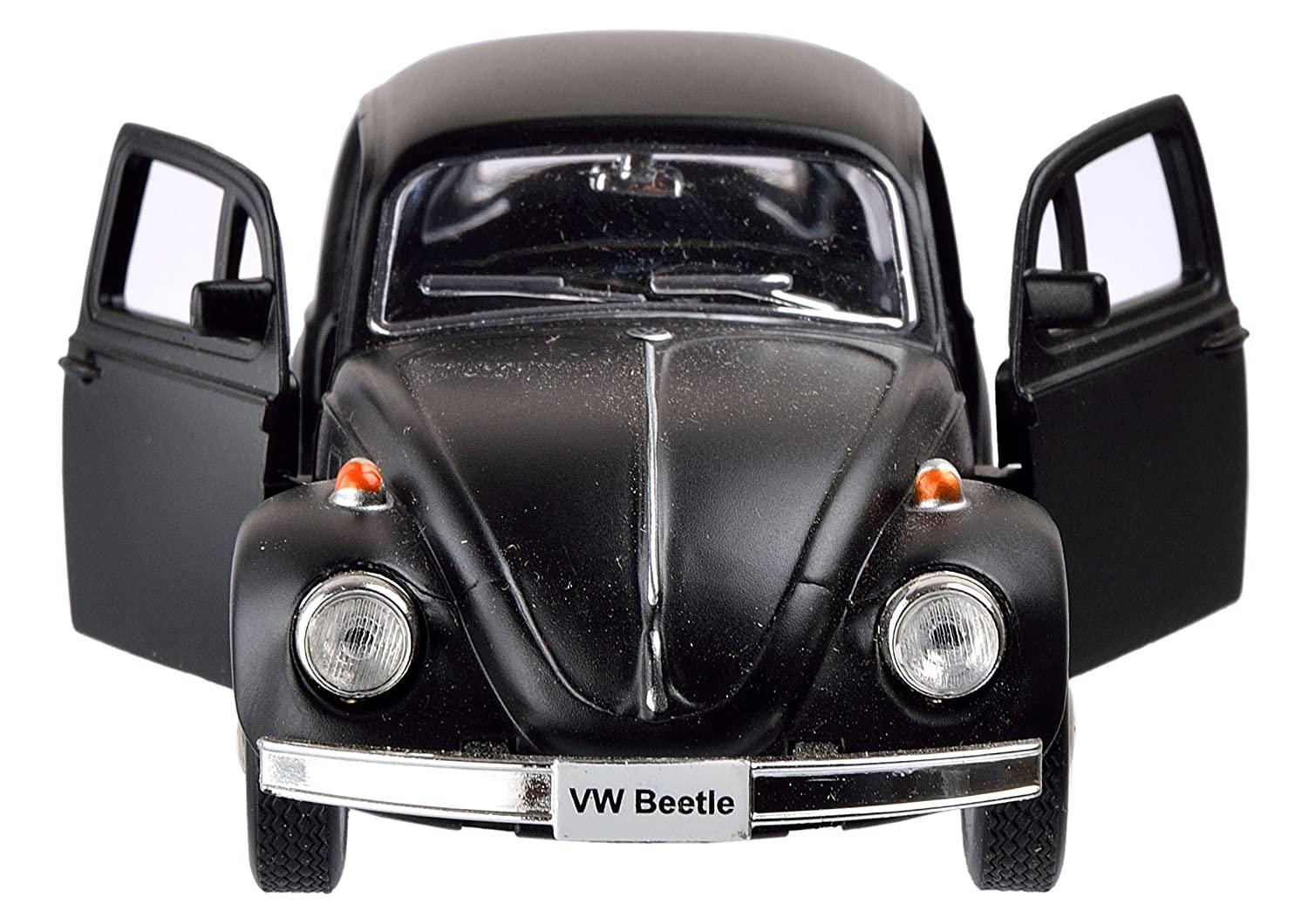 RMZ City Die Cast Volkswagen Beetle, Matte Black (5-inch)