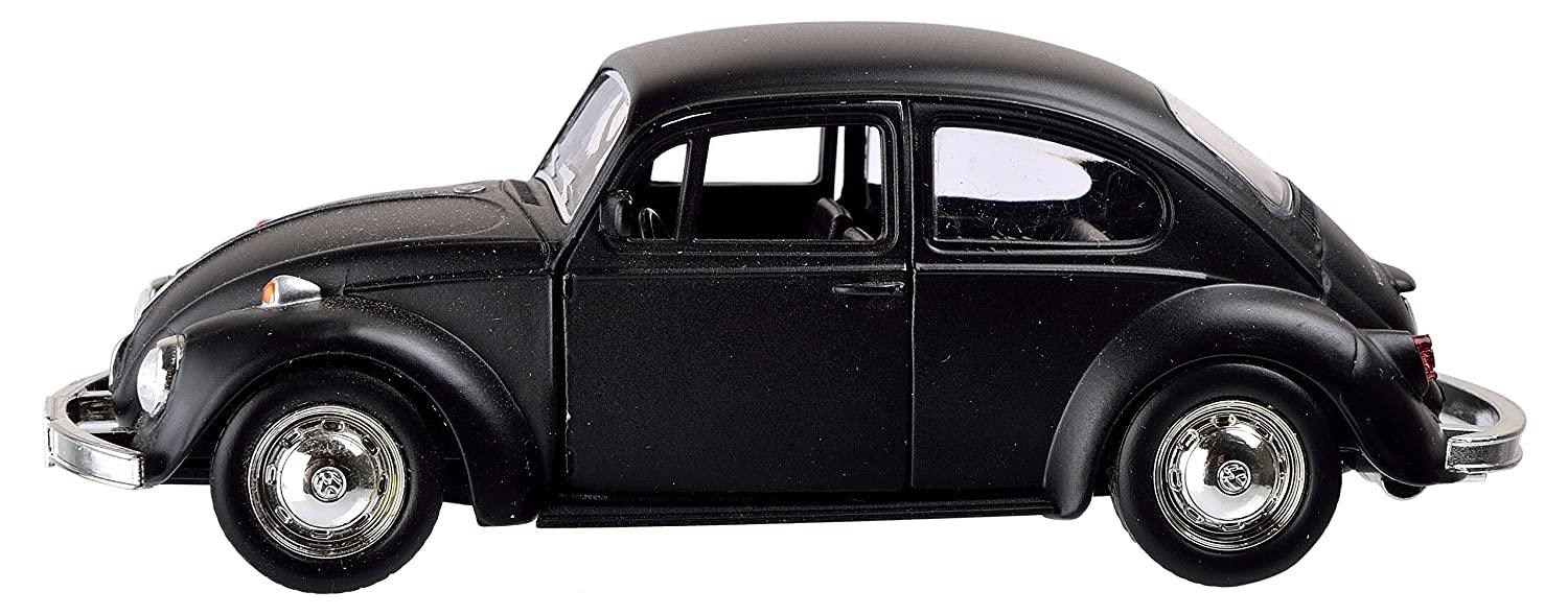 RMZ City Die Cast Volkswagen Beetle, Matte Black (5-inch)