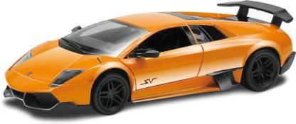 RMZ Die Cast Pull Back Lamborghini Murcielago Car, Orange