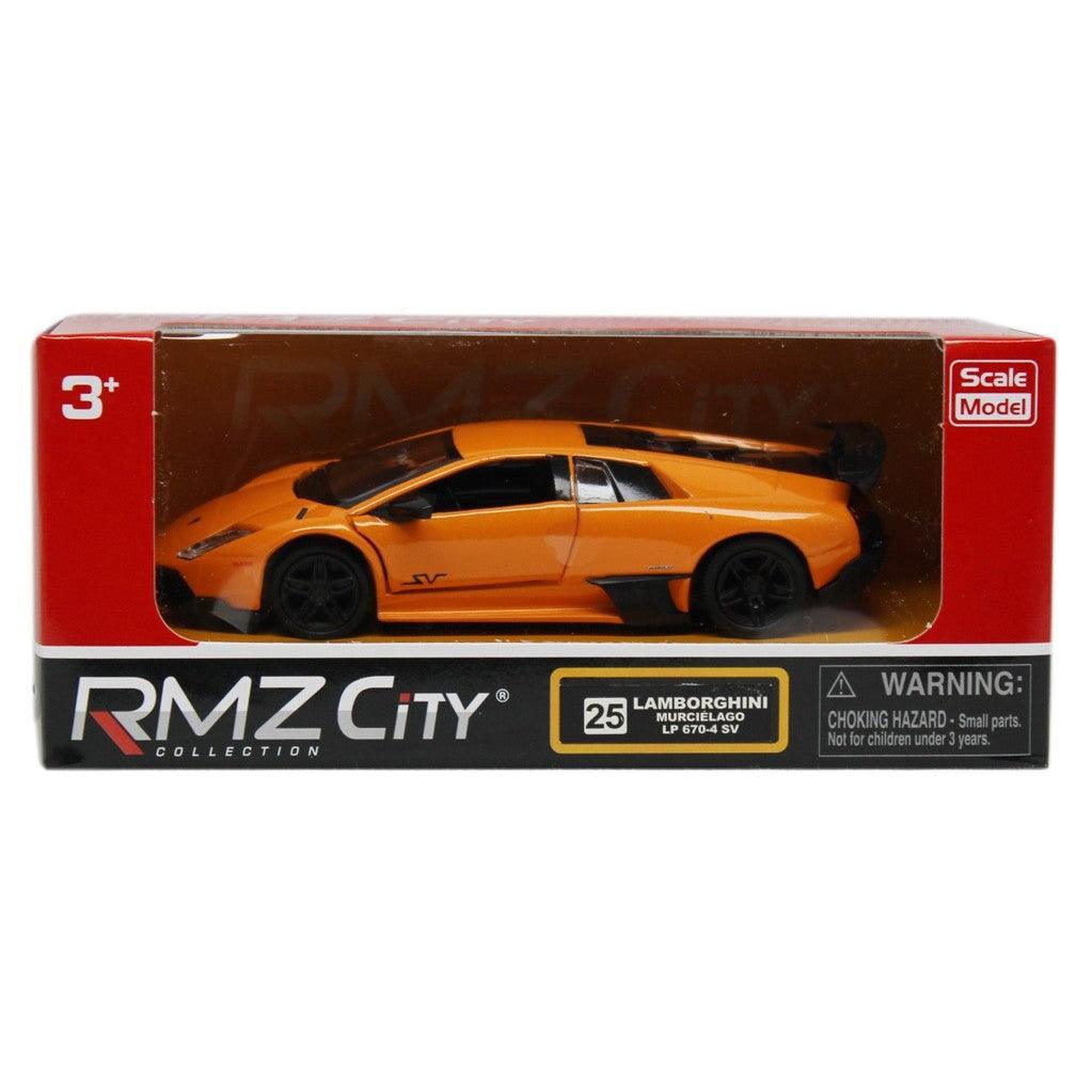 RMZ Die Cast Pull Back Lamborghini Murcielago Car, Orange