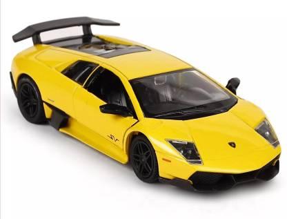 RMZ Die Cast Pull Back Lamborghini Murcielago Car, Yellow