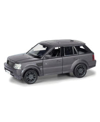 RMZ Die Cast Pull Back Matte Land Rover Range Sport Car - Dark Grey