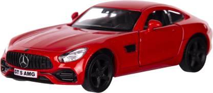 RMZ Die Cast Pull Back Mercedes Benz AMG GTS, Red