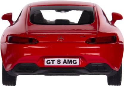 RMZ Die Cast Pull Back Mercedes Benz AMG GTS, Red