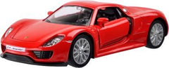 RMZ Die Cast Pull Back Porsche 918 Spyder, Red