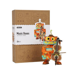 Robotime Music Box 3D Little Performer DIY Wooden Puzzle
