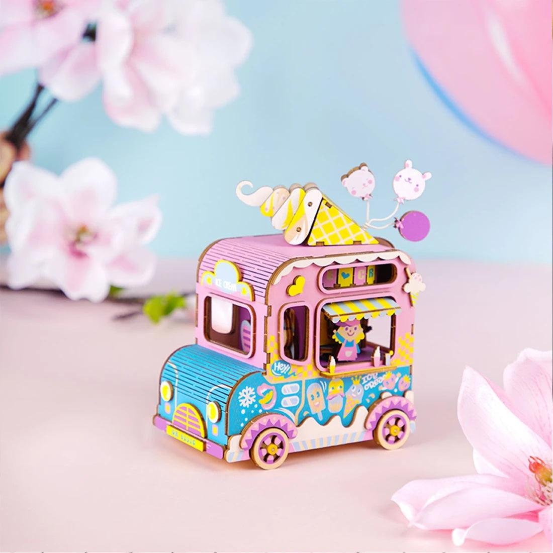Robotime Music Box 3D Moving Flavor DIY Wooden Puzzle