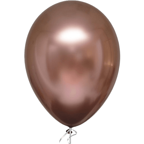 PartyCorp Rose Gold and White Confetti Balloon Bouquet, Decoration Set for Birthday, Anniversary, Baby, Bridal Shower, DIY Pack of 10