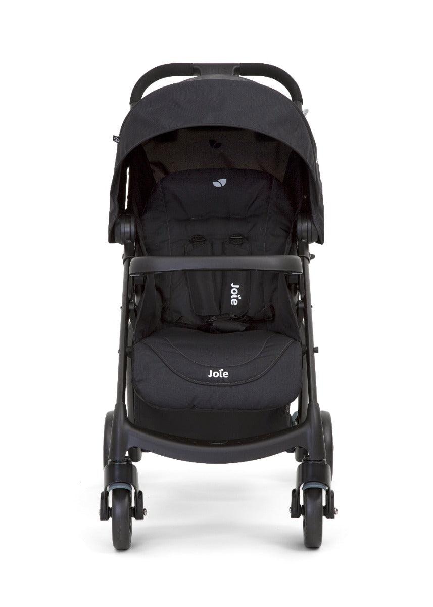 Joie Muze LX Coal - One Hand fold Stroller with Flat Reclining seat for Ages 0-3 Years