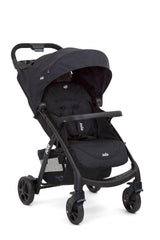 Joie Muze LX Coal - One Hand fold Stroller with Flat Reclining seat for Ages 0-3 Years