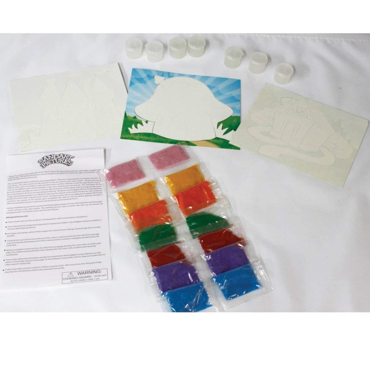 ToyKraft Sand Art Pictures Fantasy Houses, Activity Toy