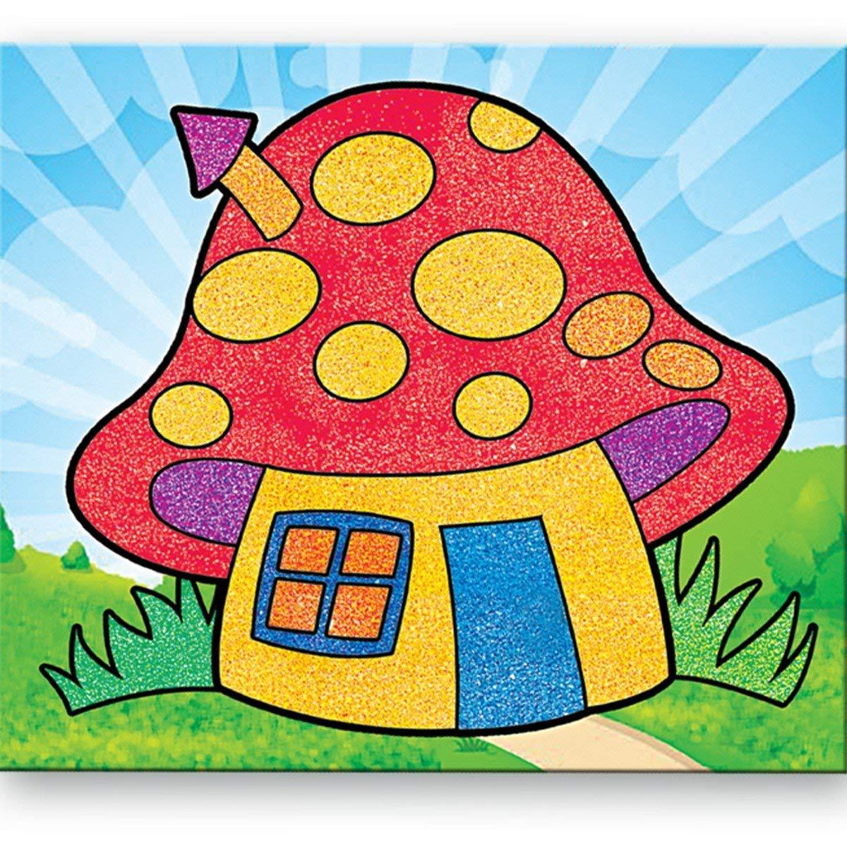 ToyKraft Sand Art Pictures Fantasy Houses, Activity Toy