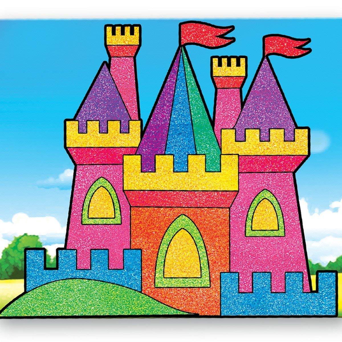 ToyKraft Sand Art Pictures Fantasy Houses, Activity Toy