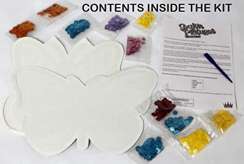 ToyKraft Sequin Craft Pictures - Butterflies, Art and Craft Kit