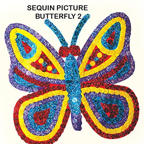 ToyKraft Sequin Craft Pictures - Butterflies, Art and Craft Kit