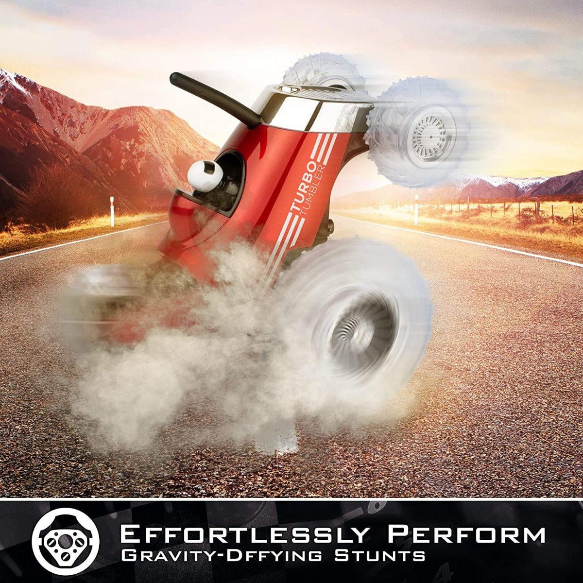 Sharper Image Toy RC Monster Spinning Car - Turbo Tumbler Red For Ages 5 and Up