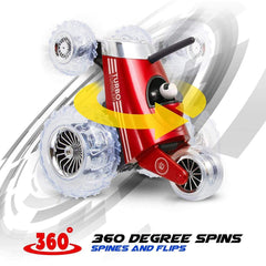 Sharper Image Toy RC Monster Spinning Car - Turbo Tumbler Red For Ages 5 and Up