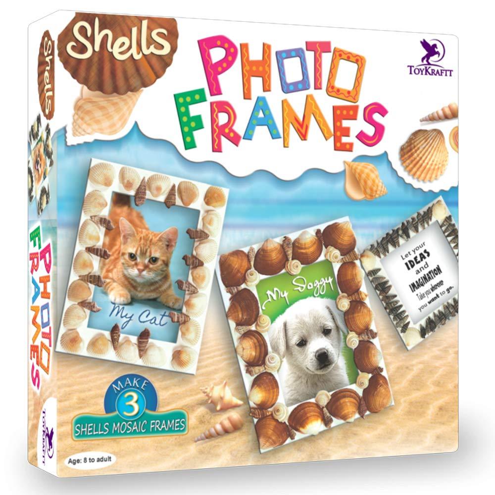 ToyKraft Shell Photo Frames - Art and Craft Kit for Kids