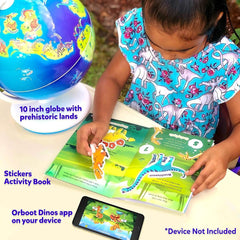 Shifu Orboot Dinos - Interactive AR World of Dinosaurs Globe for Kids Ages 4-10 Years (App Based Globe, Device Not Included)