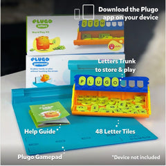 Shifu Plugo Letters - Spelling & Word Game with Stories for Kids Ages 4-10 Years (App Based, Device Not Included)