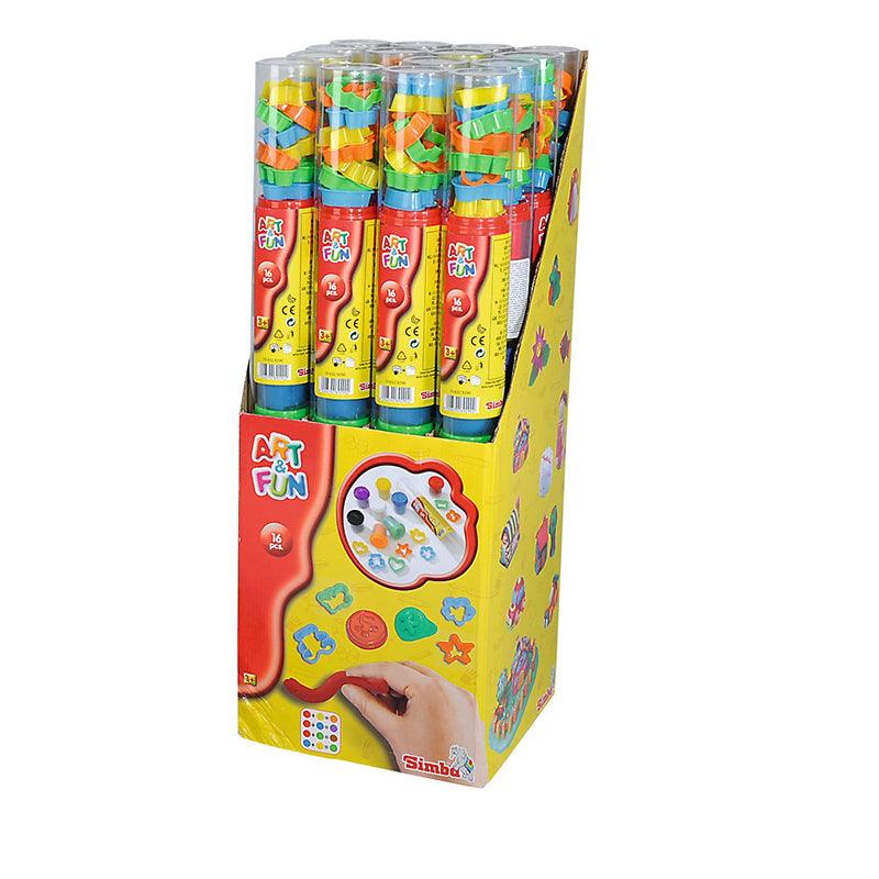 Simba Art &amp; Fun Doughs with Cutter in Tube, Multi Color
