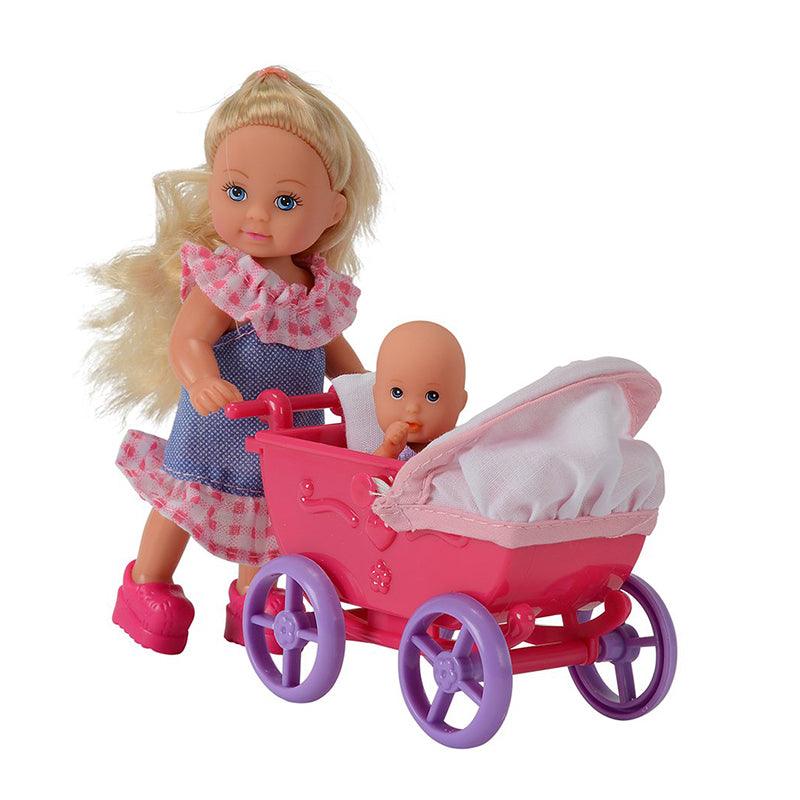Simba Toys Evi Love - inch Doll Walk: 12 cm Evi & 7 cm Baby, Multi Color