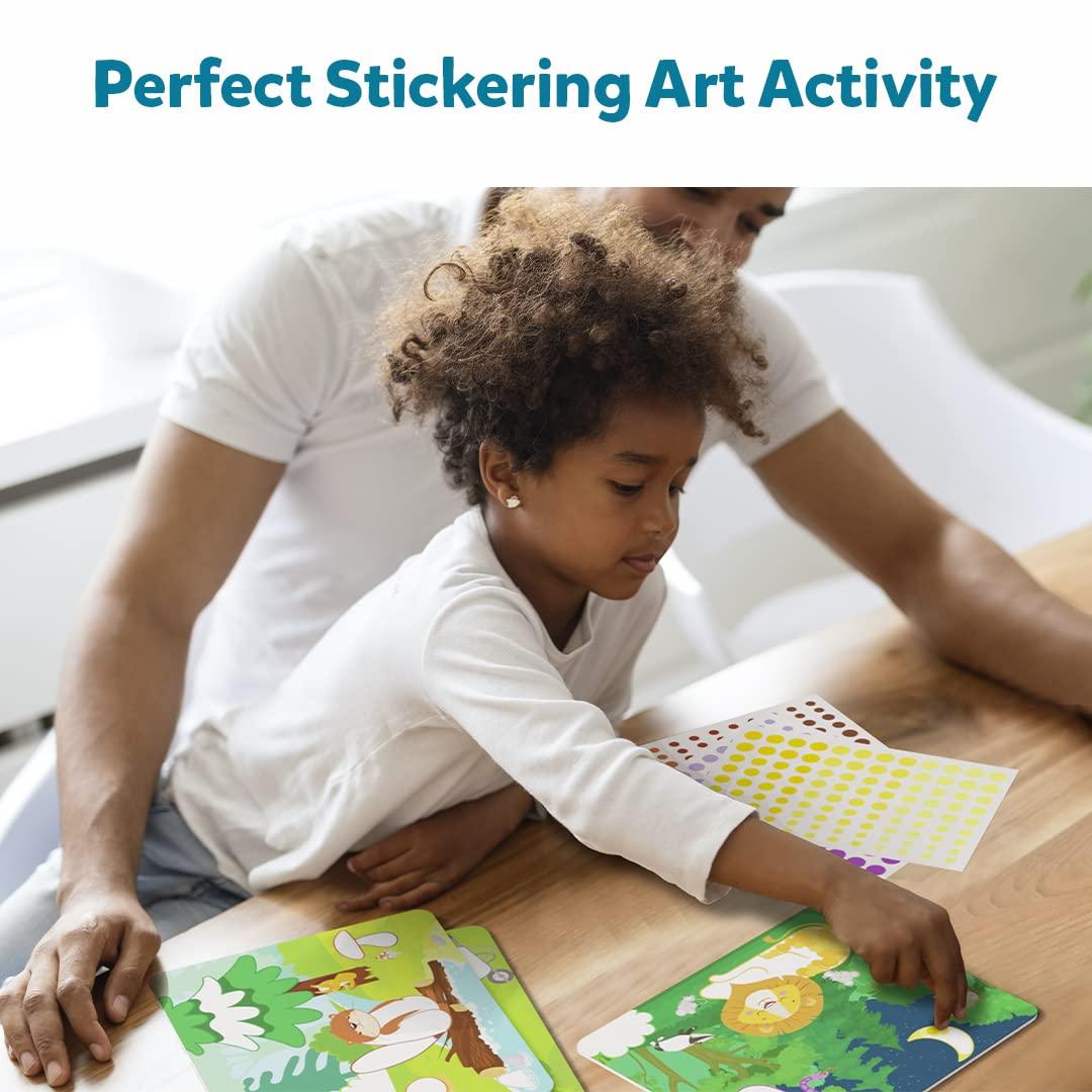 Skillmatics Art Activity Dot It! Wild, Farm & Underwater - No Mess Sticker Art Gifts for Kids Ages 3 to 7 Years