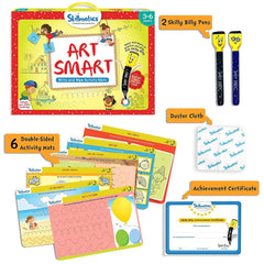 Skillmatics Art Smart Reusable Activity Mats/ Educational Game with 2 Marker Pens