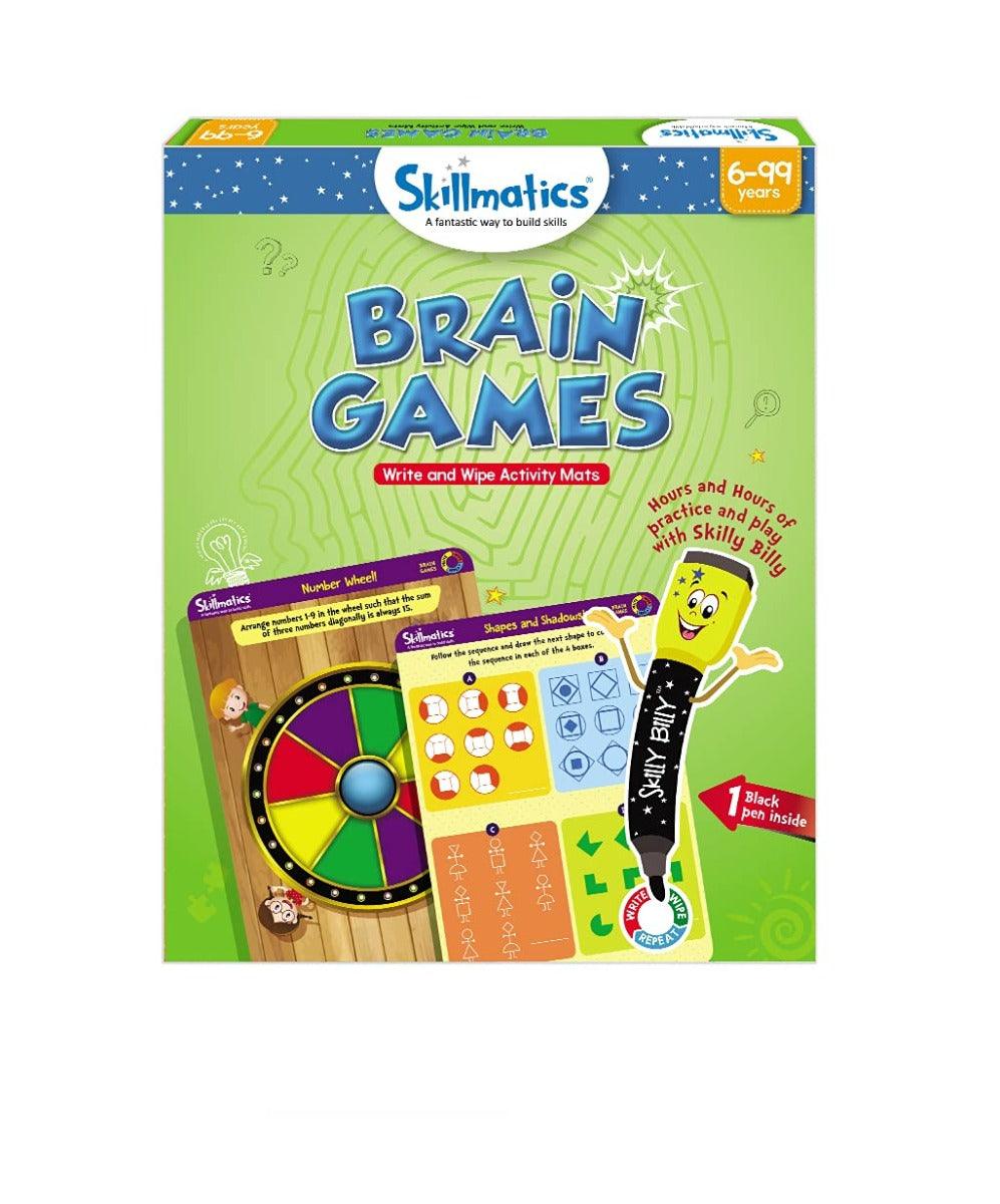 Skillmatics Brain Games | Reusable Activity Mats | Educational Game with Marker Pen