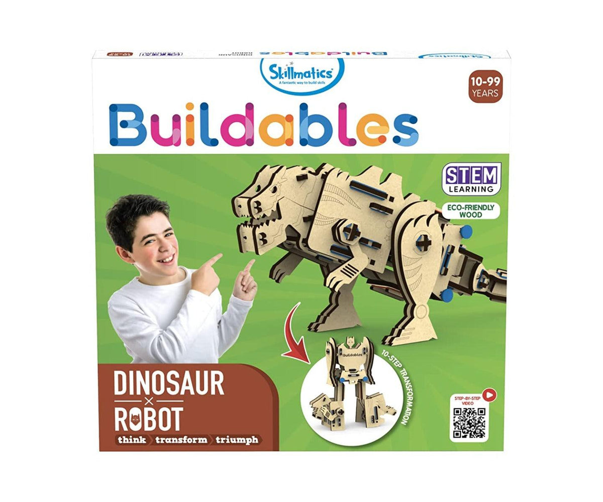 Skillmatics Buildables : Dinosaur x Robot STEM Learning Toys for Ages 10 - 99 Years