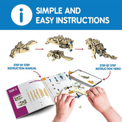 Skillmatics Buildables : Dinosaur x Robot STEM Learning Toys for Ages 10 - 99 Years