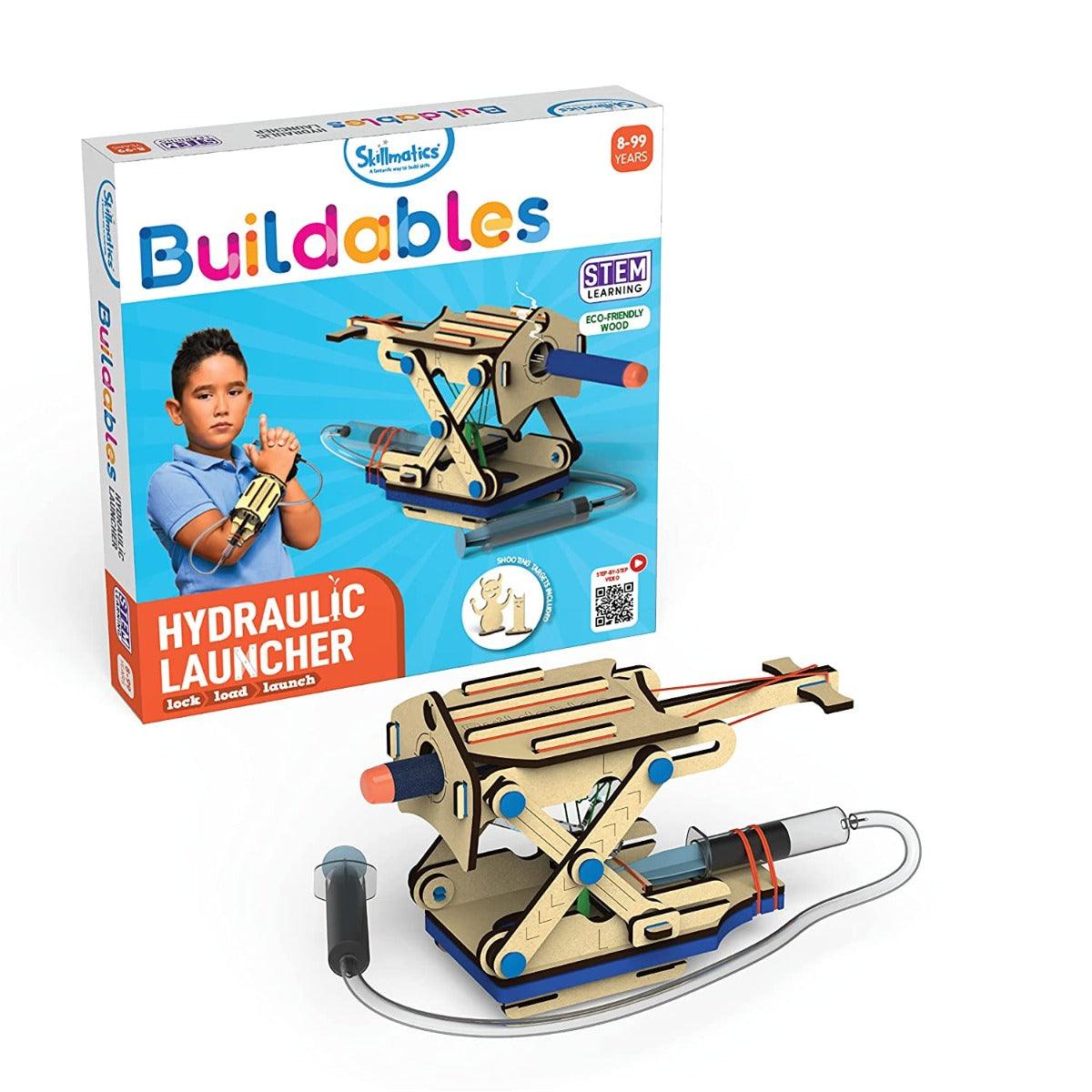 Skillmatics Buildables : Hydraulic Launcher STEM Learning Toys for Ages 8 - 99 Years