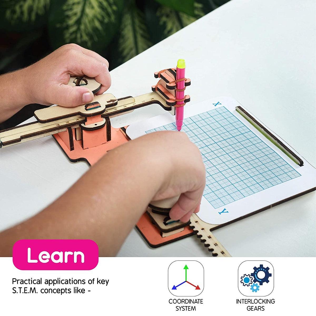 Skillmatics Buildables Sketching Machine, Stem Learning, Educational and Construction Activity Toy