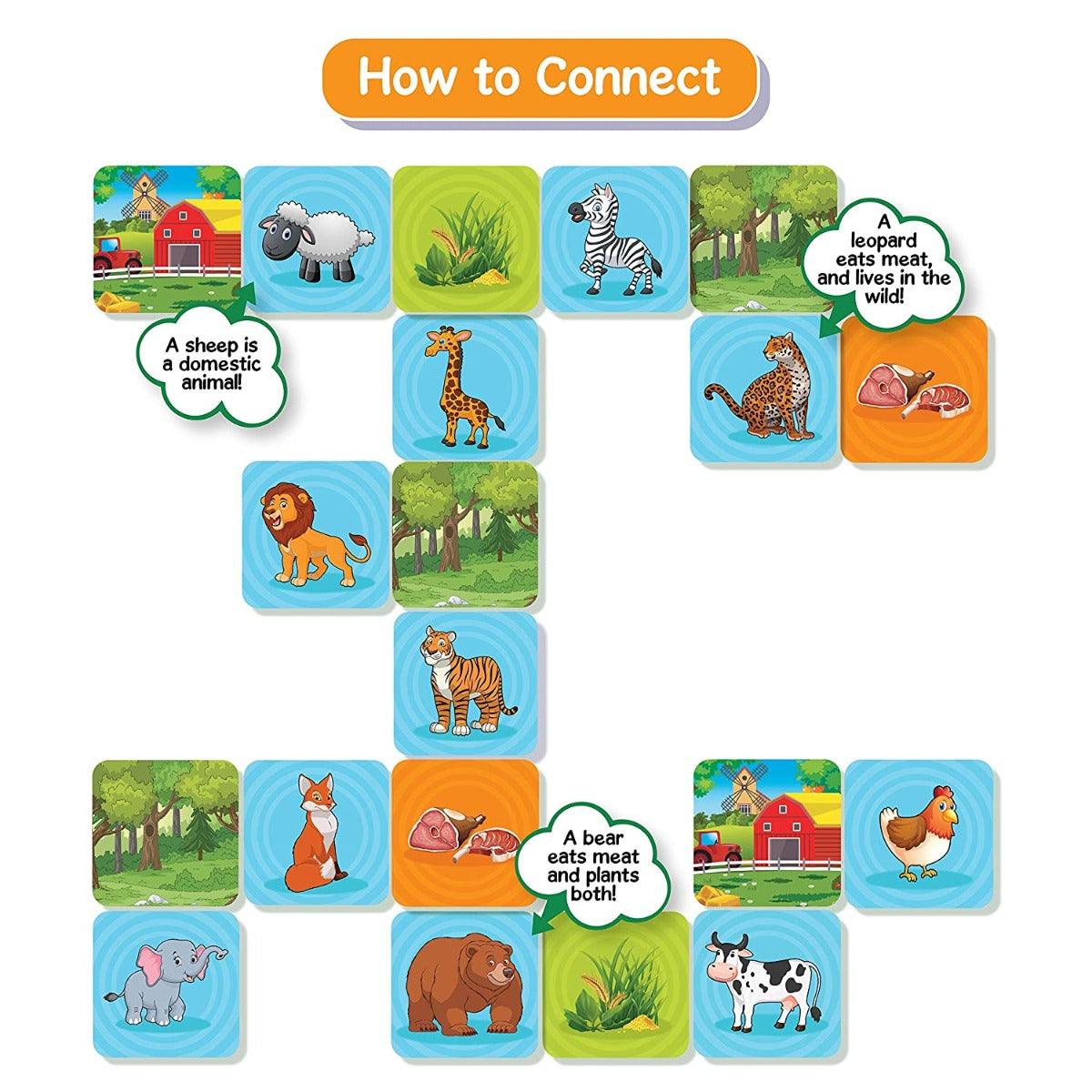 Skillmatics Connectors Educational Game: Animal Planet | Fun & Fast Family Game of Smart Connections | Gifts for Boys and Girls Ages 3-6