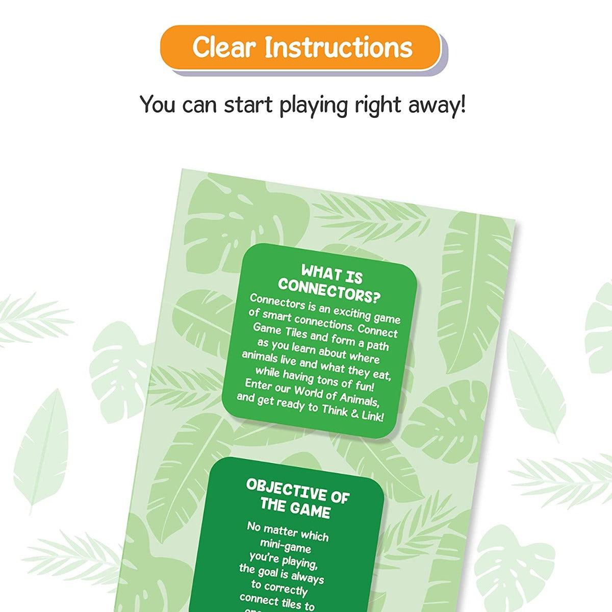 Skillmatics Connectors Educational Game: Animal Planet | Fun & Fast Family Game of Smart Connections | Gifts for Boys and Girls Ages 3-6