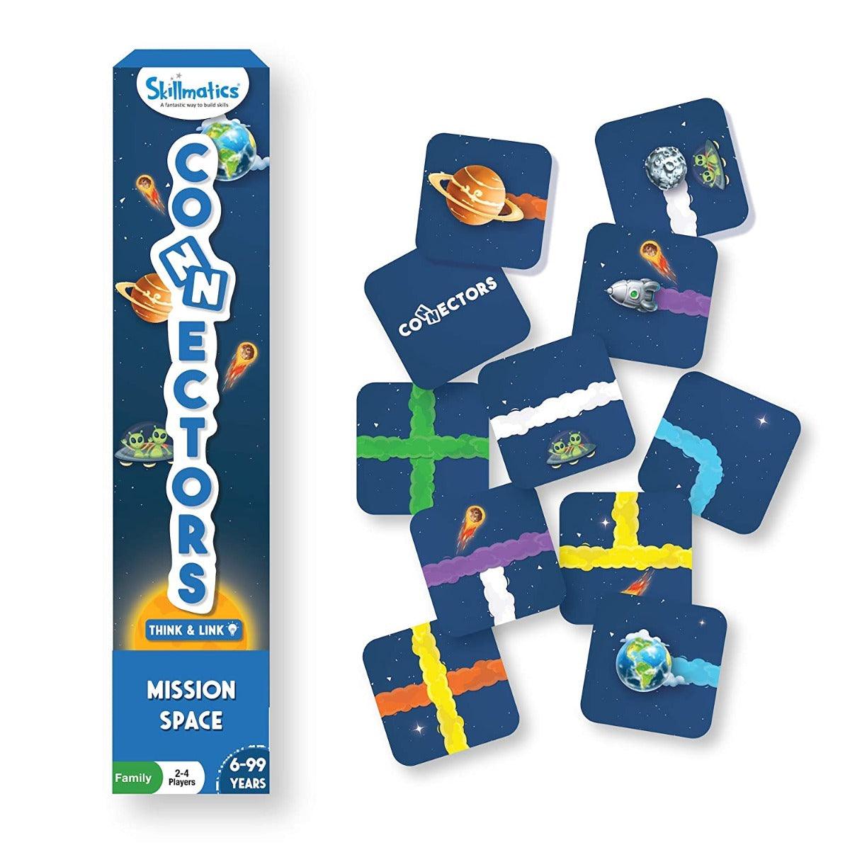 Skillmatics Connectors Educational Game: Mission Space | Fun & Fast Family Game of Smart Connections | Gifts for Boys and Girls Ages 6-99