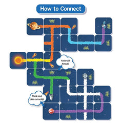 Skillmatics Connectors Educational Game: Mission Space | Fun & Fast Family Game of Smart Connections | Gifts for Boys and Girls Ages 6-99