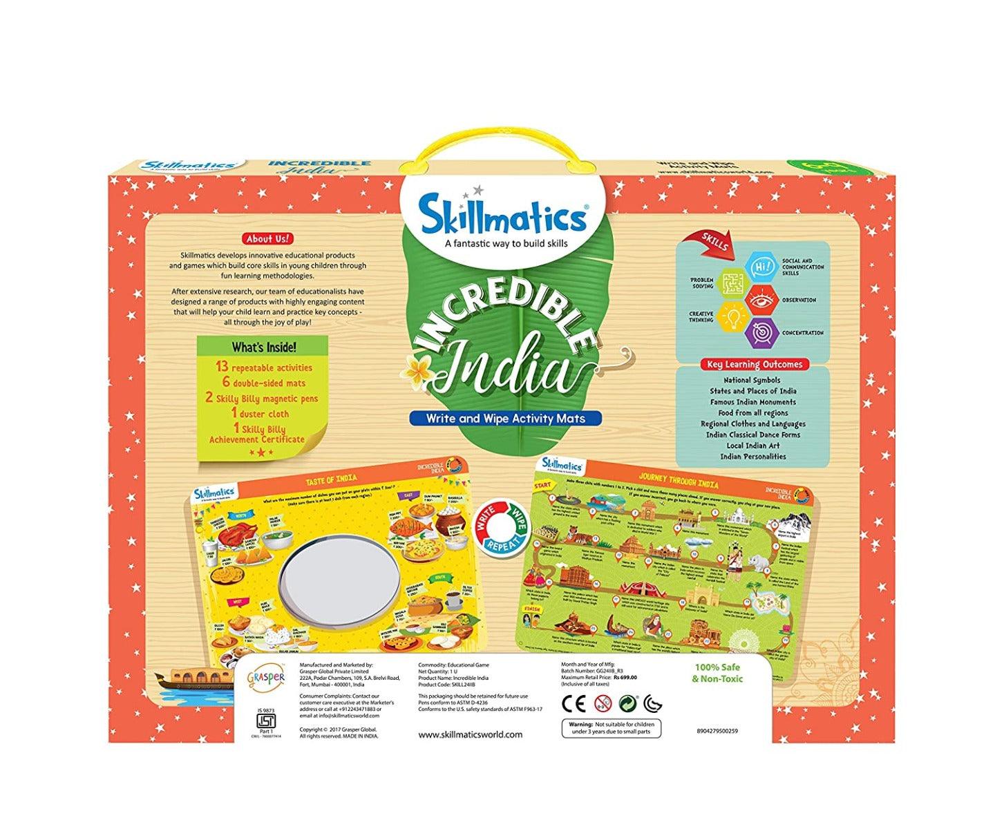 Skillmatics Educational Game : Incredible India Gifts & Learning Tools for Ages 6-9 Years