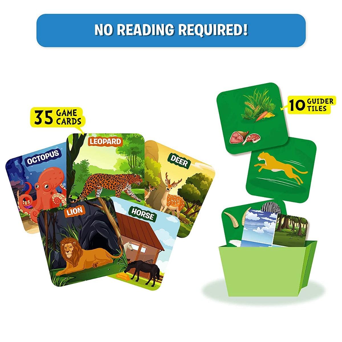 Skillmatics Guess in 10 Junior World of Animals - Card Game for Ages 3-6 Years