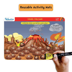Skillmatics I Can Spell - Reusable Activity Mats with 2 Marker Pens Educational Game for Ages 3-6 Years