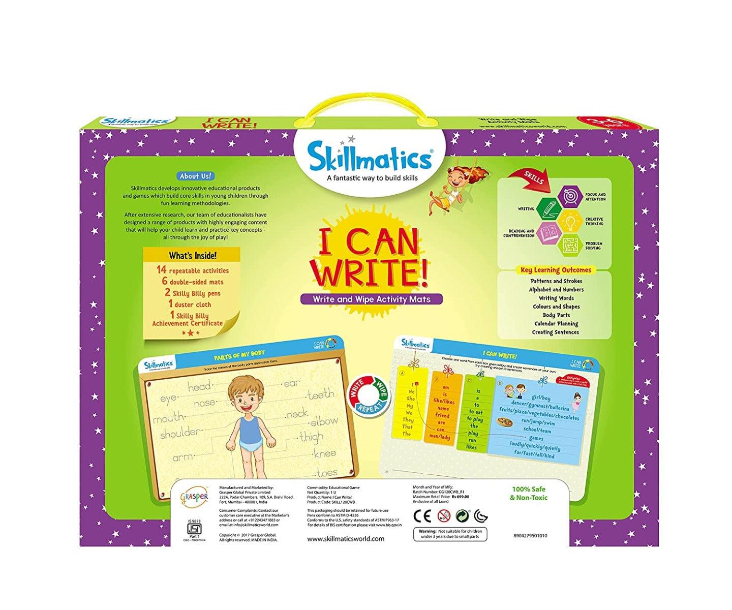 Skillmatics I Can Write! Reusable Activity Mats