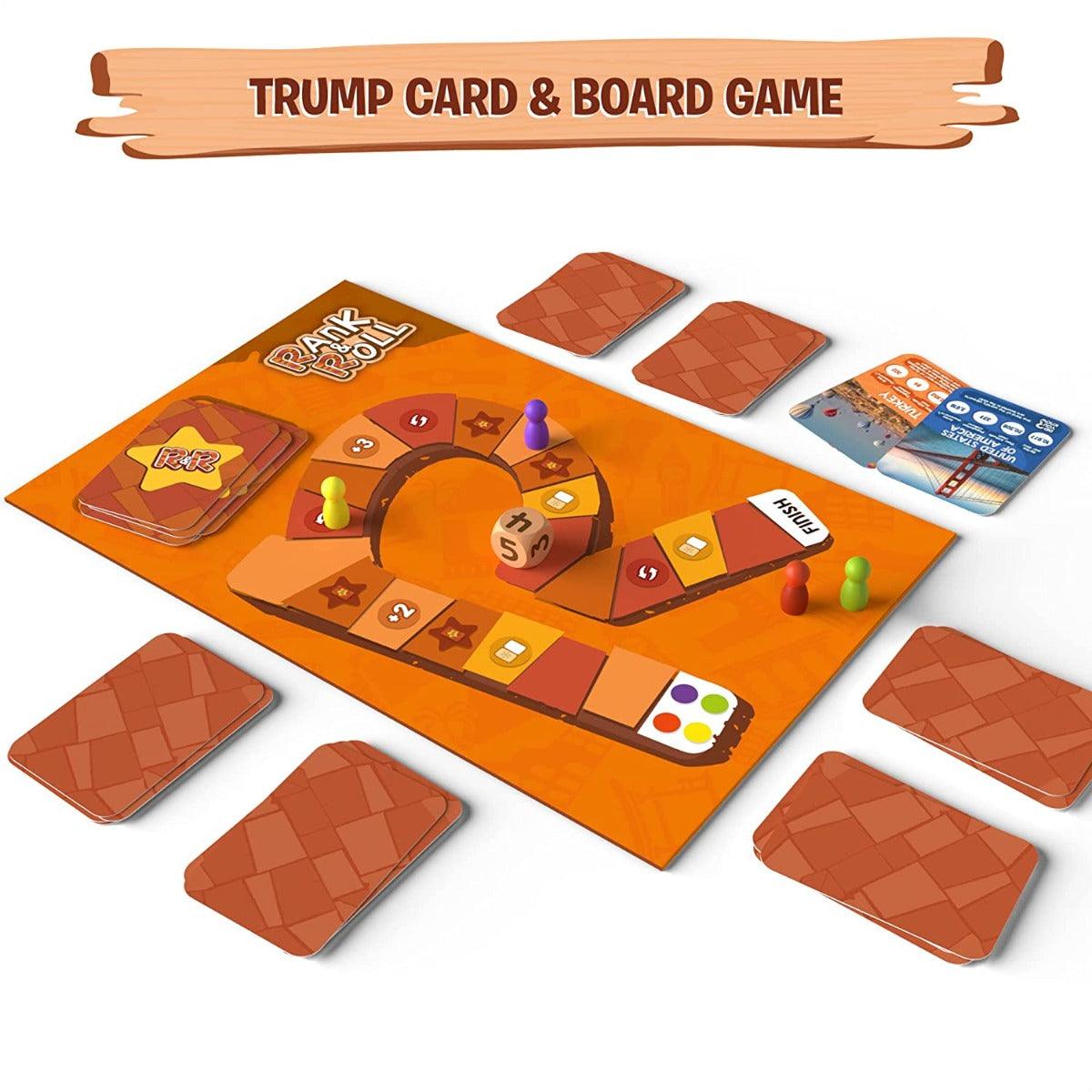 Buy Skillmatics Rank & Roll Countries of The World - Trump Card Board ...
