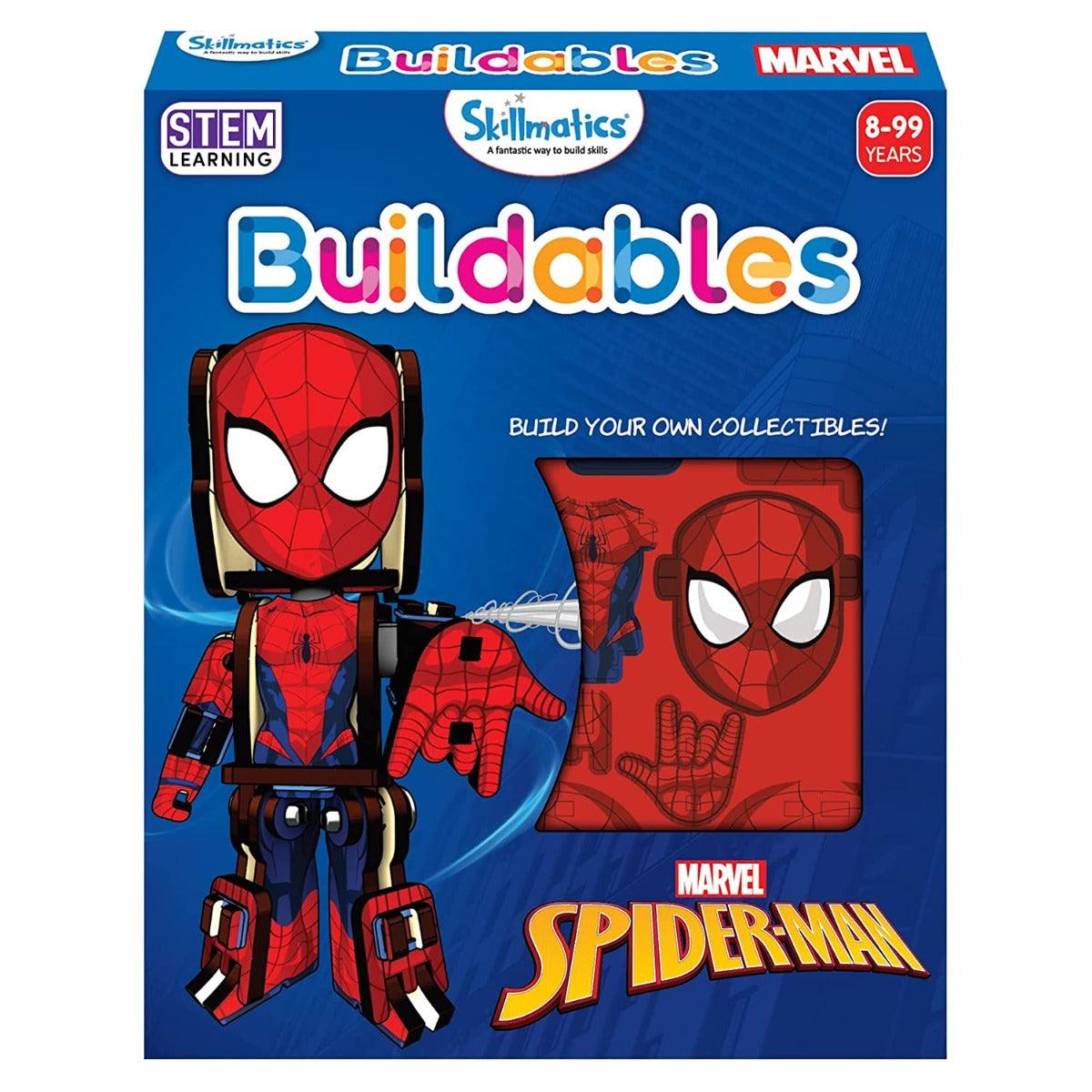 Skillmatics STEM Building Toy : Buildables Marvel Spider-Man - DIY Action Toy Figures & Collectibles for Ages 8 and Up