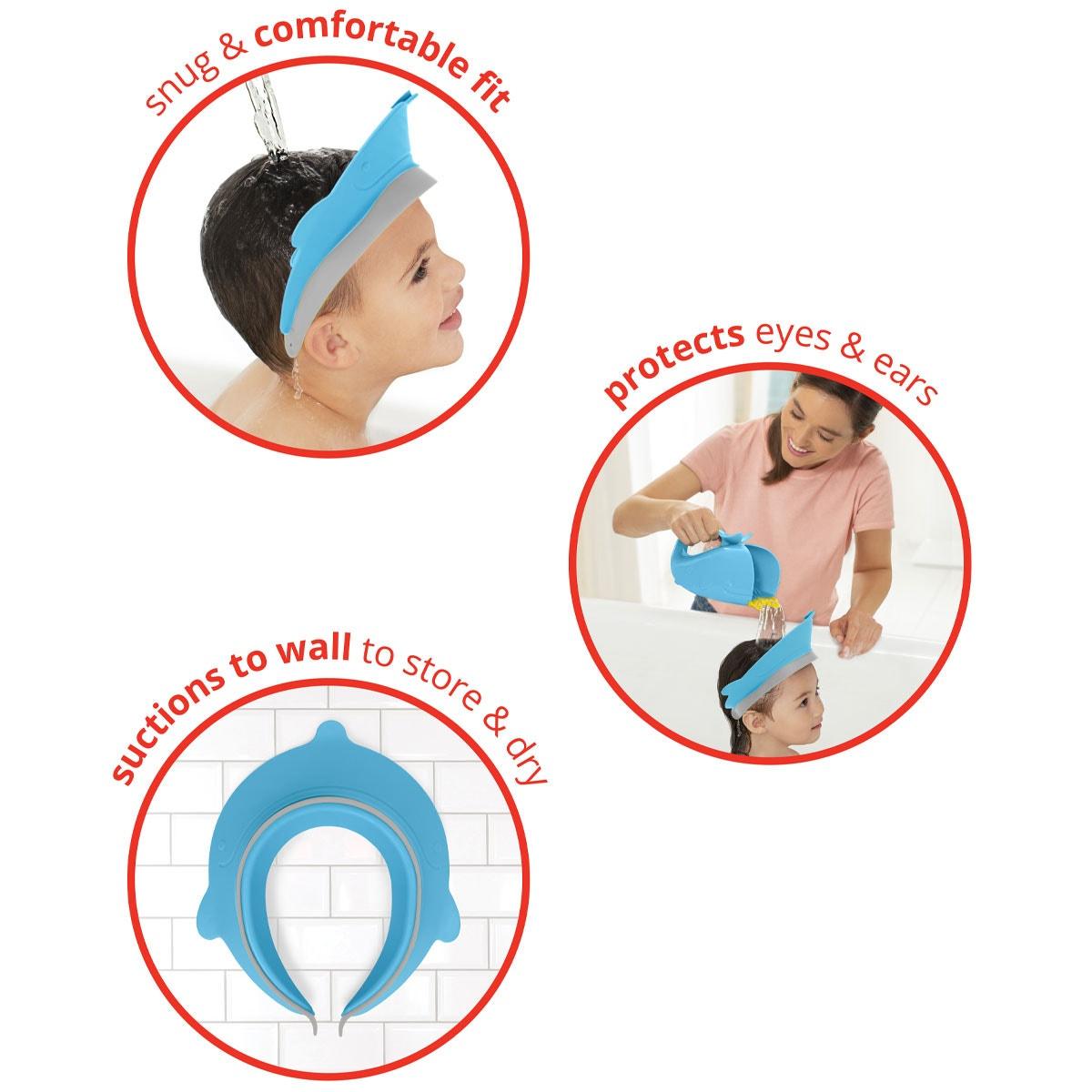 Skip Hop Moby Bath Visor Blue - Bath Accessory For Ages 0-3 Years