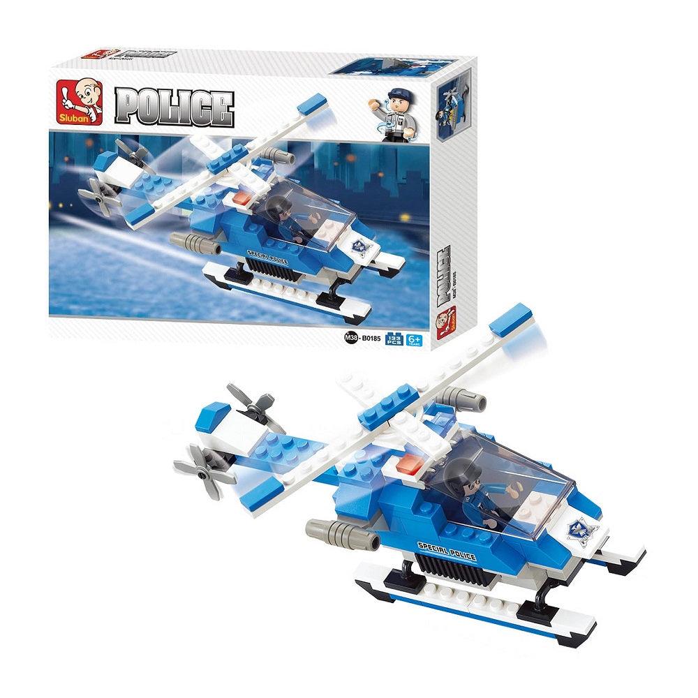 Sluban Special Police Helicopter, Building Blocks For Ages 6+ - FunCorp India