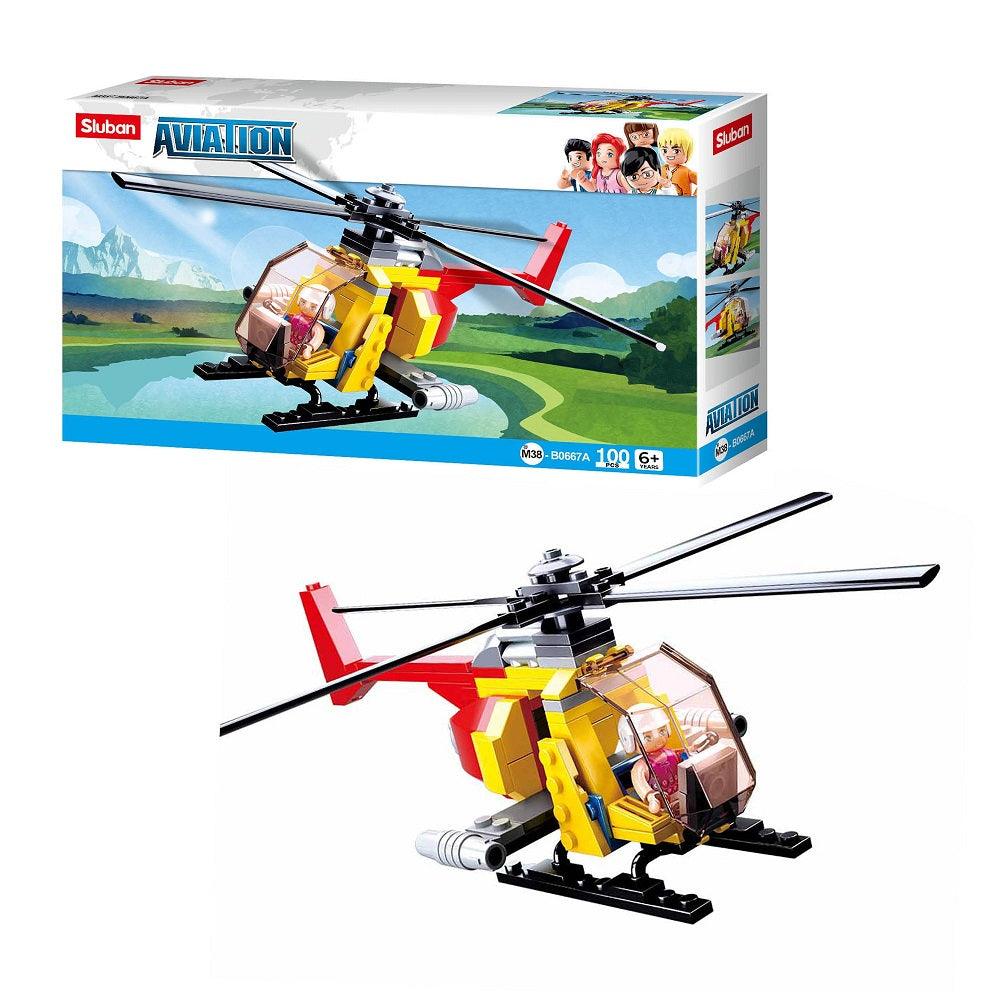 Sluban Aviation III - Helicopter, Building Blocks For Ages 6+ - FunCorp India