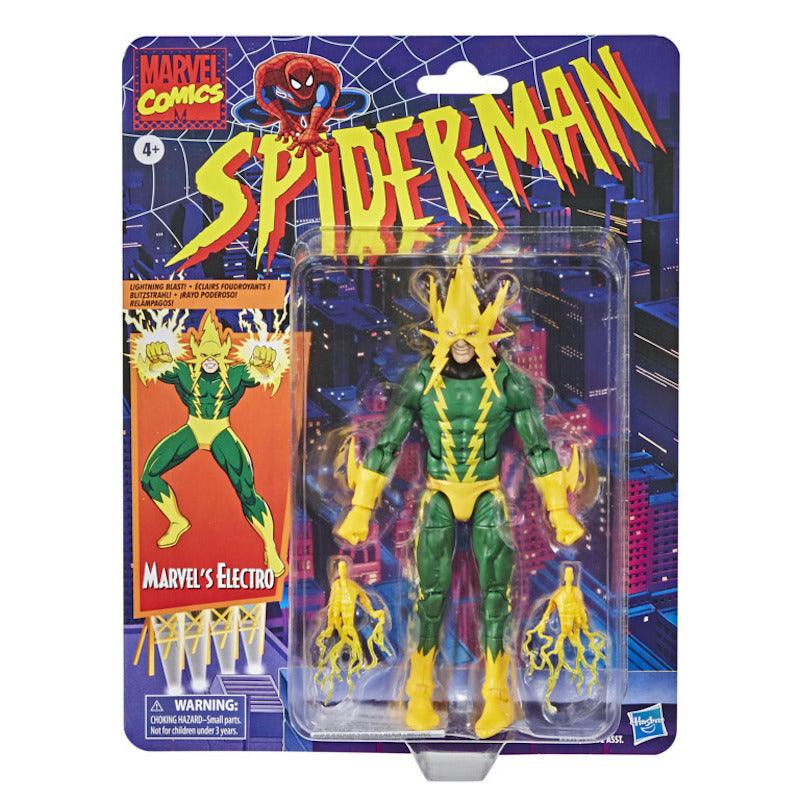 Hasbro Marvel Legends Series Spider-Man 6-inch Collectible Marvel's Electro Action Figure Toy Retro Collection