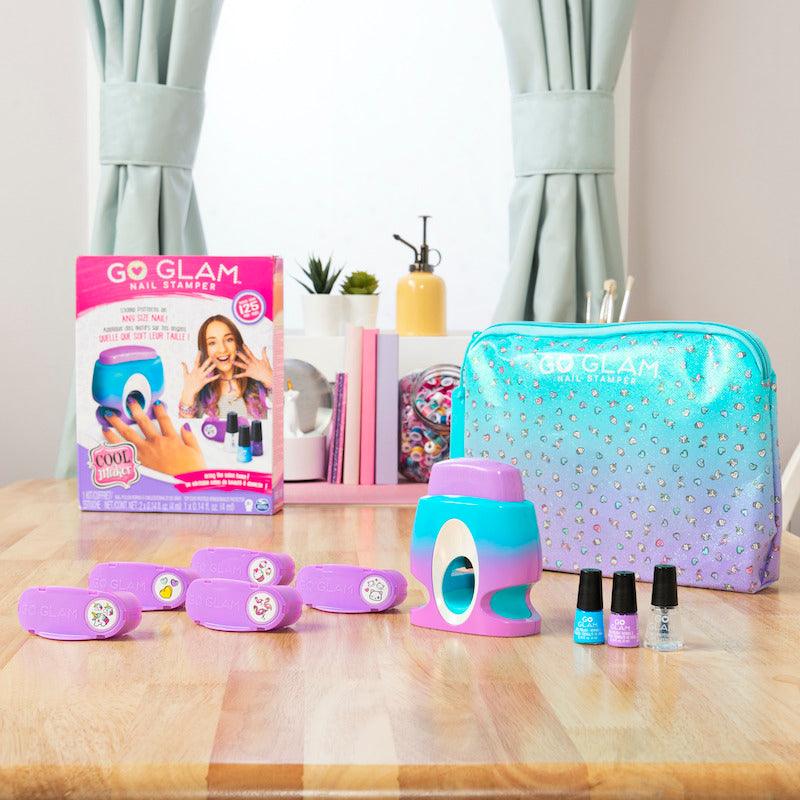 Spin Master GoGlam Nail Printer Go Glam Nail Stamper, Nail Studio with 5 Patterns to Decorate 125 Nails for Girls
