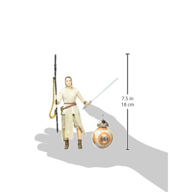 Star Wars - The Black Series, Personaggi di Rey (Jakku) e BB-8, 6 Star Wars - The Black Series, Personaggi di Rey (Jakku) e BB-8, 6
