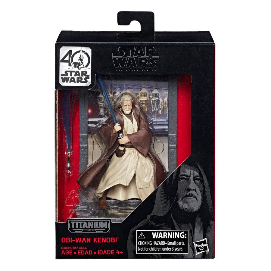 Star Wars Black Series Titanium Series - Figura Obi-Wan Kenobi 9,5 Cm (Edizione 40° Anniversario)
